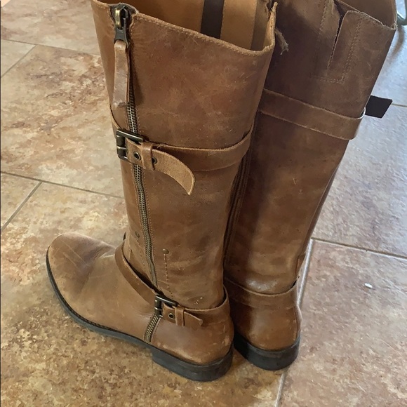 Leather tall boots 8.5 - Picture 4 of 6